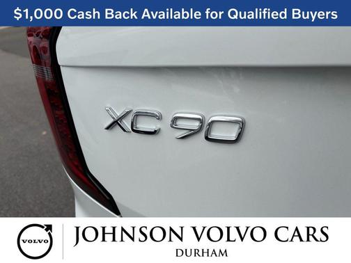 Crystal White Pearl 2026 Volvo XC90 Ultra, B6 AWD Gas (mild hybrid), Gasoline, Bright, 7 Seats