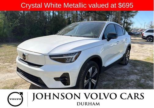 Crystal White Metallic 2023 Volvo C40 Recharge Pure Electric Twin Plus
