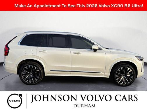 2026 Volvo XC90 Ultra, B6 AWD Gas (mild hybrid), Gasoline, Bright, 7 Seats