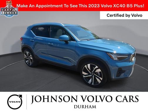 Fjord Blue Metallic 2023 Volvo XC40 B5 Plus Bright Theme