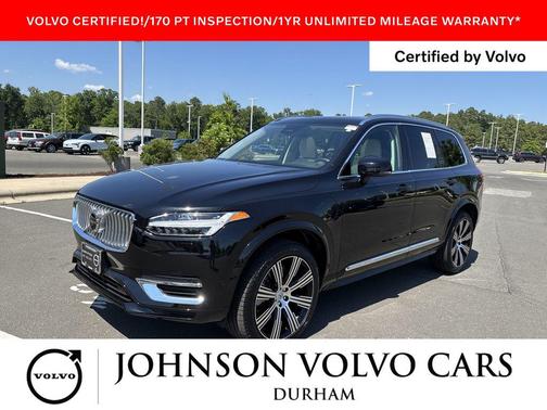 Onyx Black Metallic 2023 Volvo XC90 Recharge Plug-In Hybrid T8 Plus 6-Seater