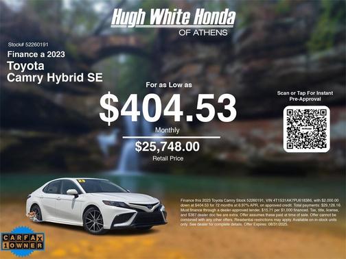 2023 Toyota Camry Hybrid SE