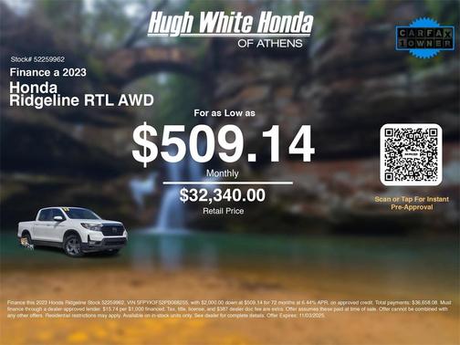 2023 Honda Ridgeline RTL
