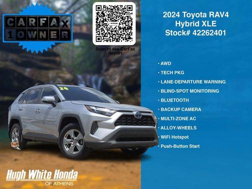 Silver Sky Metallic 2024 Toyota RAV4 Hybrid XLE