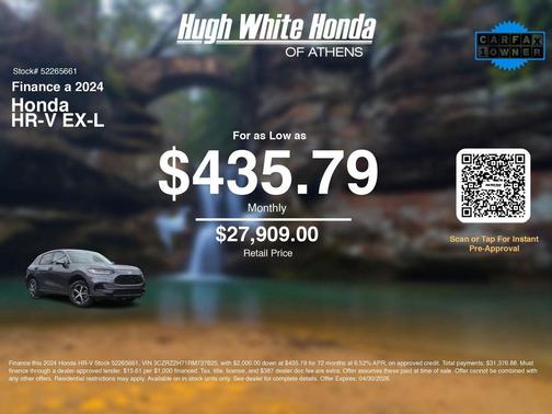 Modern Steel Metallic 2024 Honda HR-V EX-L