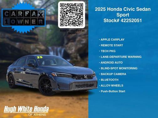 Blue Lagoon 2025 Honda Civic Sport