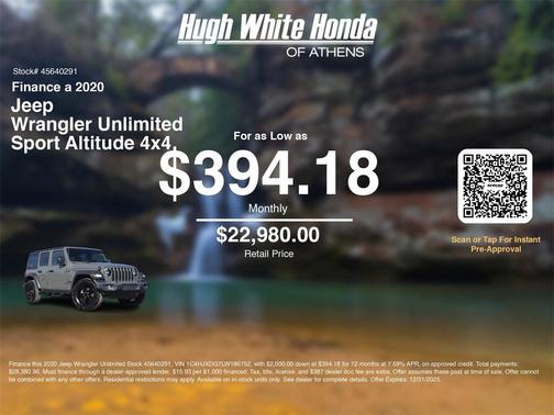 2020 Jeep Wrangler Unlimited Sport Altitude