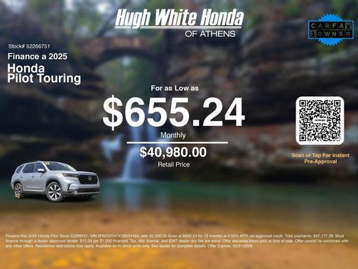 Lunar Silver Metallic 2025 Honda Pilot Touring