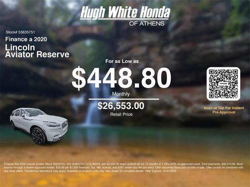 2020 Lincoln Aviator Reserve AWD