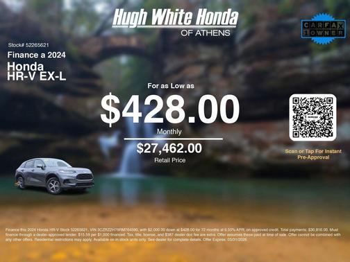 Modern Steel Metallic 2024 Honda HR-V EX-L