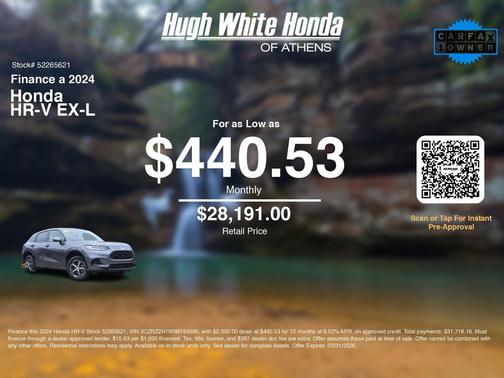 Modern Steel Metallic 2024 Honda HR-V EX-L