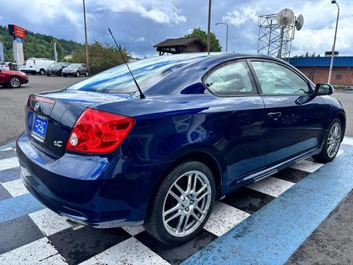 Blue 2005 Scion tC