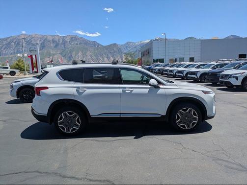 Serenity White Pearl 2023 Hyundai SANTA FE HEV SEL Premium