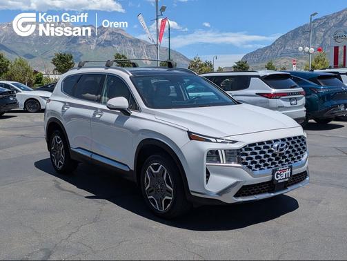 Serenity White Pearl 2023 Hyundai SANTA FE HEV SEL Premium