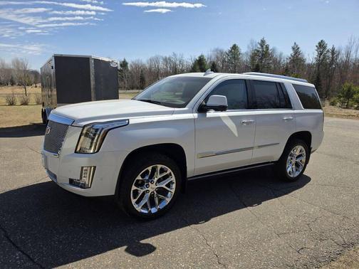 Crystal White Tricoat 2019 Cadillac Escalade Platinum