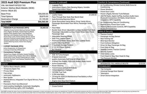 2023 Audi SQ5 3.0T Premium Plus