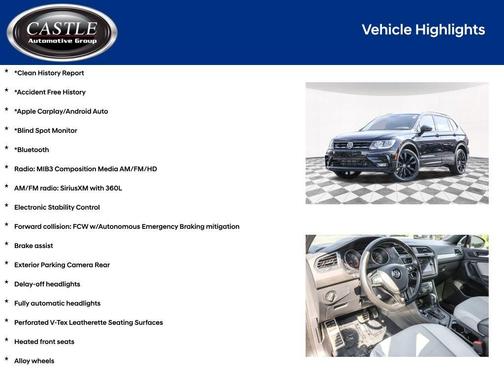 2021 Volkswagen Tiguan 2.0T SE R-Line Black