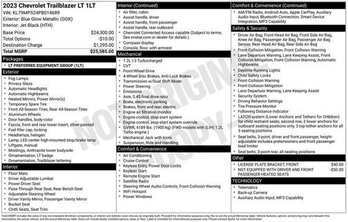 2023 Chevrolet Trailblazer LT