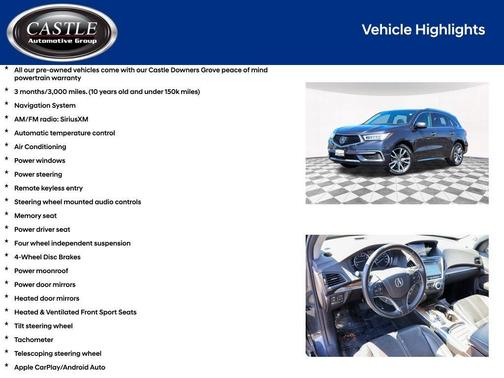 2019 Acura MDX 3.5L w/Advance Package