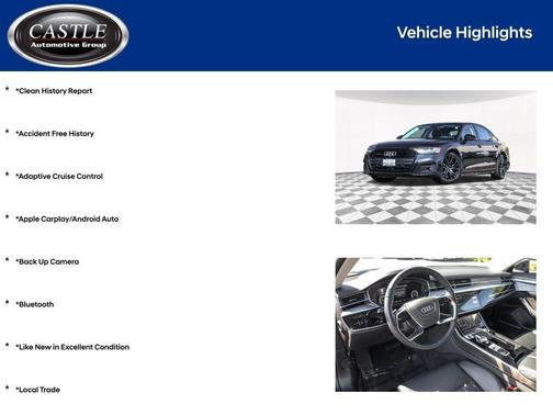 Moonlight Blue Metallic 2021 Audi A8 L 60