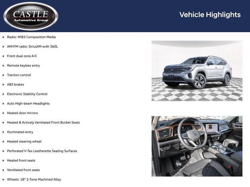 2026 Volkswagen Atlas 2.0T SE