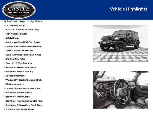 Black Clearcoat 2021 Jeep Wrangler Unlimited Sahara Altitude