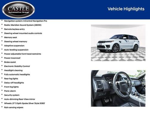 2019 Land Rover Range Rover Sport 5.0L Supercharged Dynamic