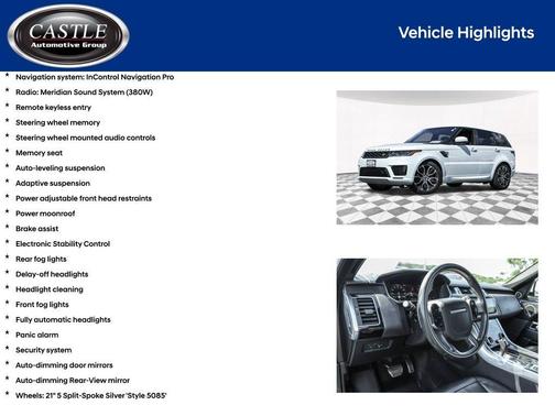 2019 Land Rover Range Rover Sport 5.0L Supercharged Dynamic