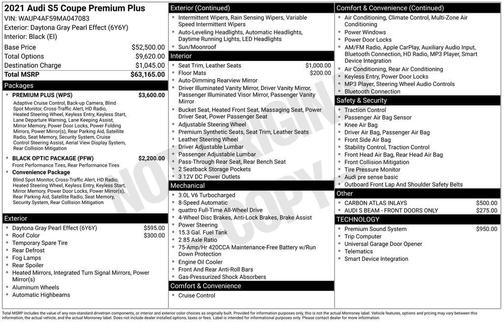2021 Audi S5 3.0T Premium Plus