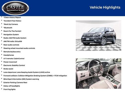 2019 Honda Pilot EX-L w/Navigation/RES