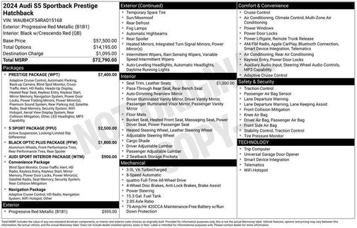 2024 Audi S5 3.0T Premium