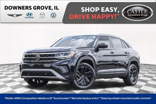 Deep Black Pearl Effect 2023 Volkswagen Atlas Cross Sport 3.6L V6 SE w/Technology
