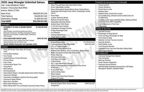 2020 Jeep Wrangler Unlimited Sahara