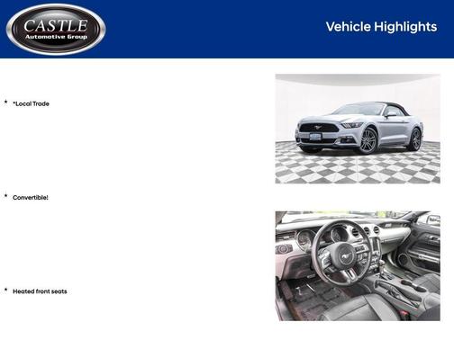 Ingot Silver 2016 Ford Mustang EcoBoost Premium