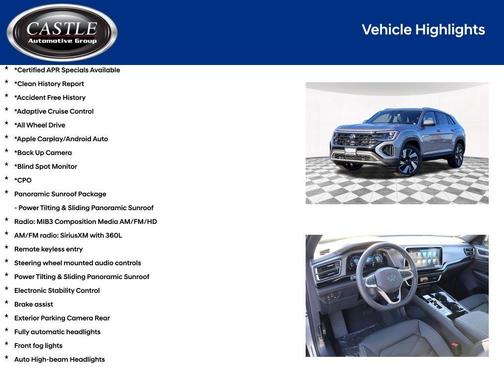 2025 Volkswagen Atlas Cross Sport 2.0T SE w/Technology