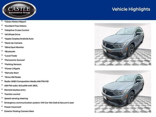 2023 Volkswagen Tiguan 2.0T SE R-Line Black