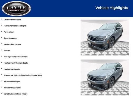 2023 Volkswagen Tiguan 2.0T SE R-Line Black