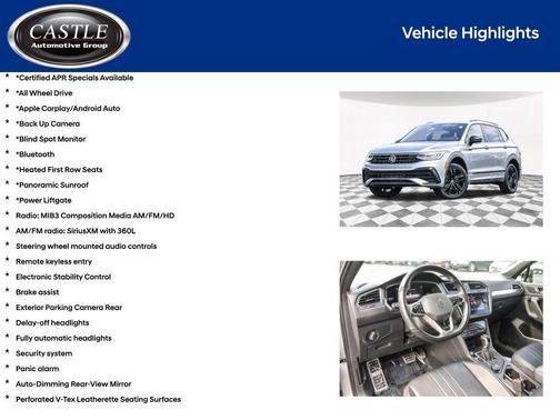 2022 Volkswagen Tiguan 2.0T SE R-Line Black