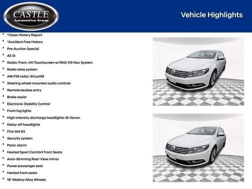 2013 Volkswagen CC 2.0T Sport Plus