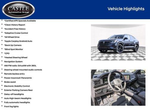 2025 Volkswagen Atlas Cross Sport 2.0T SEL R-Line Black