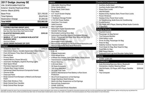 2017 Dodge Journey SE