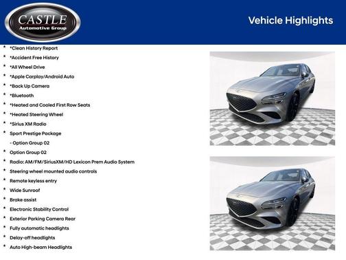 2023 Genesis G70 2.0T