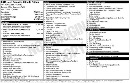 2018 Jeep Compass Altitude