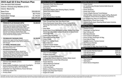 2023 Audi Q3 45 S line Premium