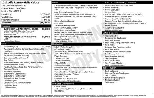 2022 Alfa Romeo Giulia Veloce