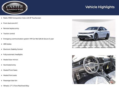 Pure White 2026 Volkswagen Jetta 1.5T Sport