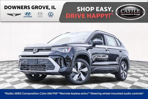 Deep Black Pearl Effect 2025 Volkswagen Taos 1.5T S
