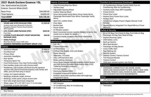 2021 Buick Enclave Essence