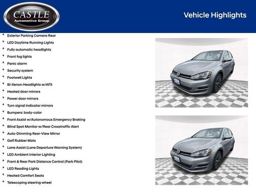 2016 Volkswagen Golf TSI SE 4-Door