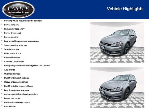 2016 Volkswagen Golf TSI SE 4-Door